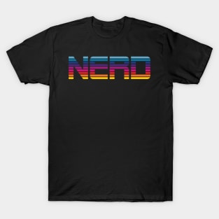 Colorful bold nerd statement T-Shirt